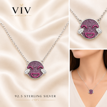 Smiley Face Pendant Necklace