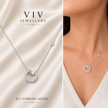 Circle Station Necklace