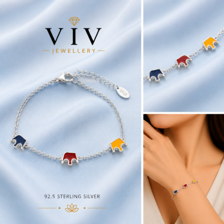Tricolor Charm Bracelet