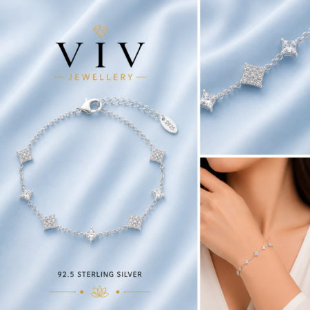 Geometric Crystal Bracelet