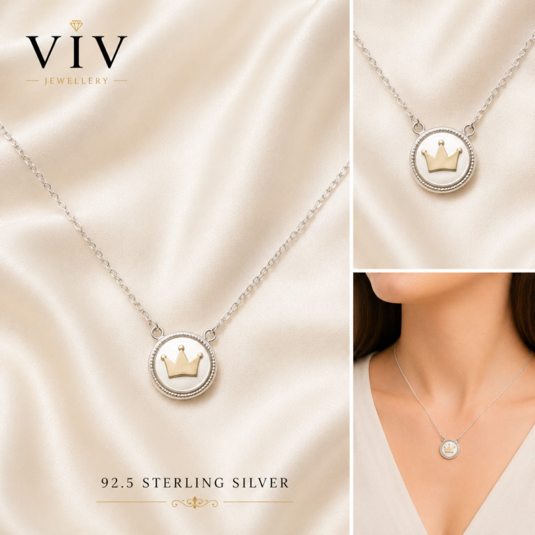 Crown Pendant Necklace